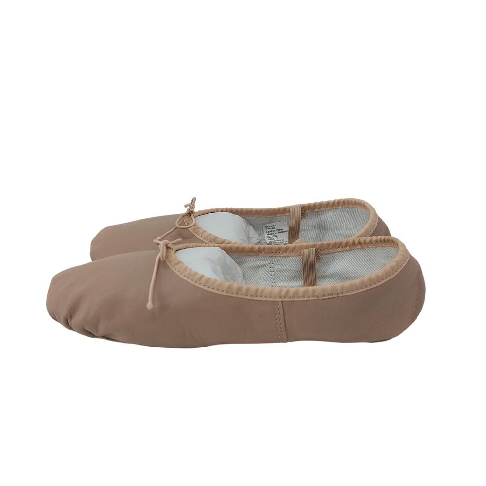 bcg Dance Ballet Slippers Pink Dance Leather 3D Youth Bow